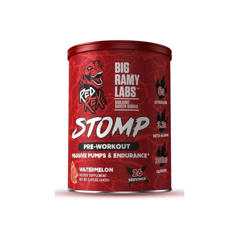 STOMP PREWORKOUT - 442G - RED REX  BIG RAMY LABS