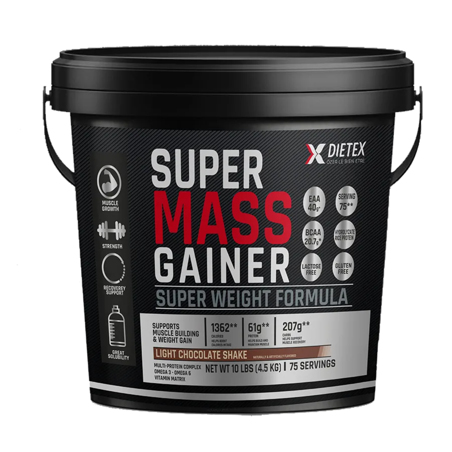 SUPER MASS GAINER – 4.5KG - Dietex