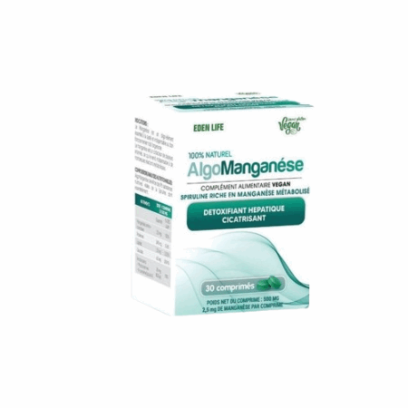 ALGOMANGANESE– 30 Comprimés 500 mg-  Spiruline