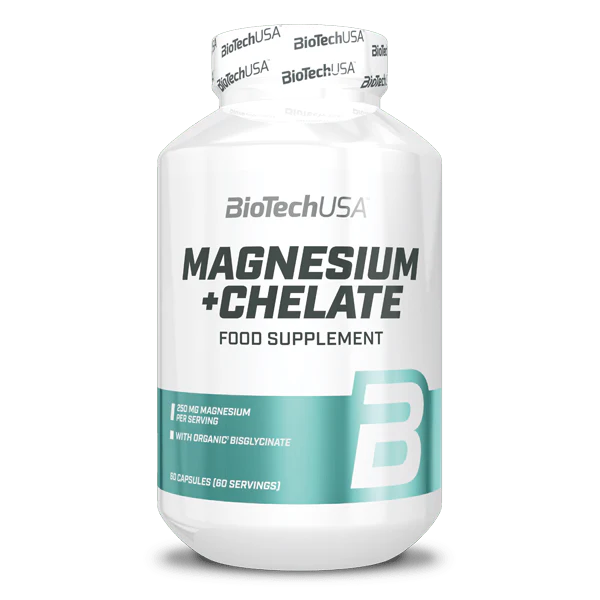 Magnesium + Chelate 60 gélules + BiotechUSA