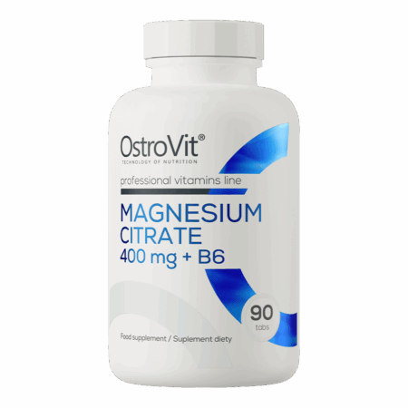 Magnesium Citrate 400 mg + B6 - 90 tablets - OstroVit