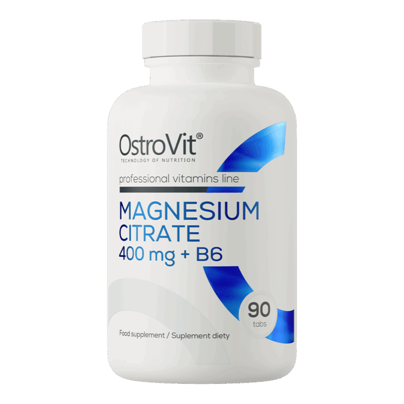 Magnesium Citrate 400 mg + B6 - 90 tablets - OstroVit