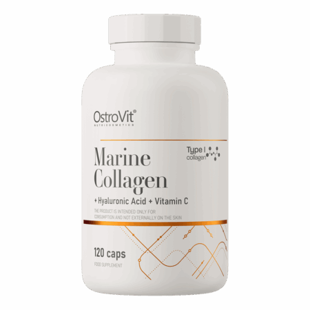 Marine Collagen + Hyaluronic Acid + Vitamin C - 120 capsules - OstroVit
