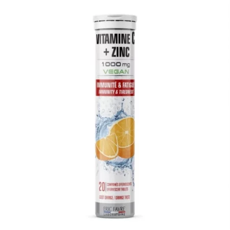 Vitamine C + Zinc - 20 comprimés - ERIC FAVRE