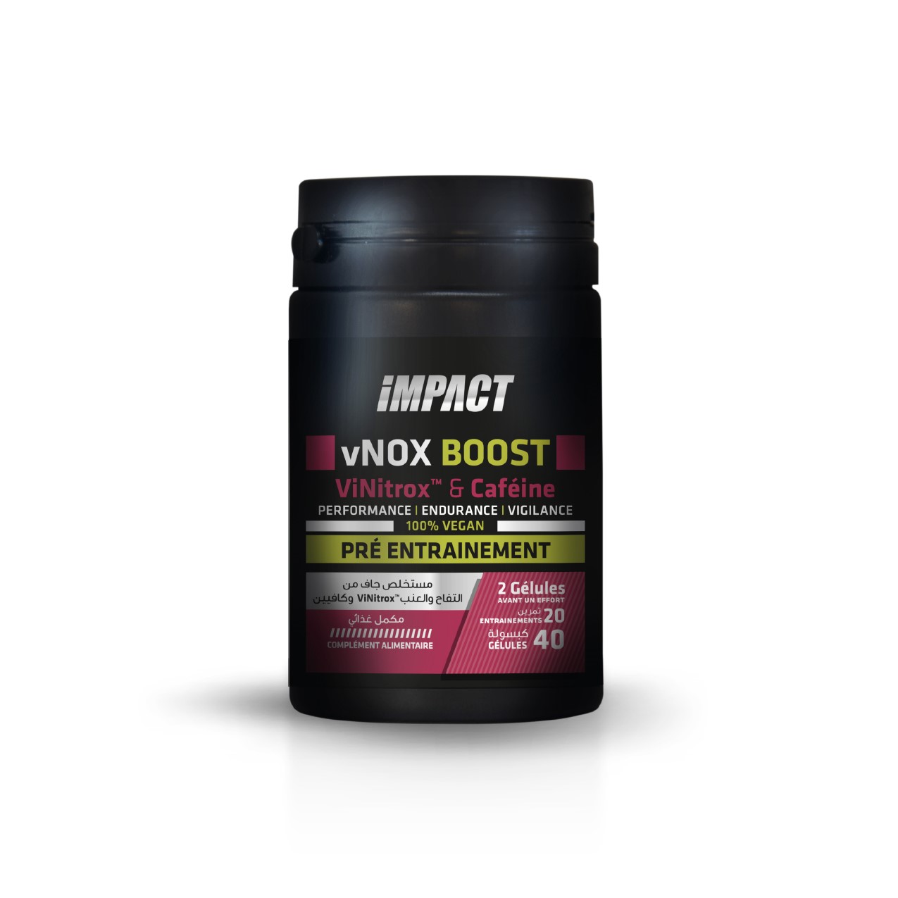 vNOX Boost – 40 Gélules - IMPACT SPORT NUTRITION