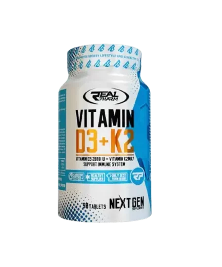 Vitamine D3 + K2 - 90 comprimés - Real Pharm